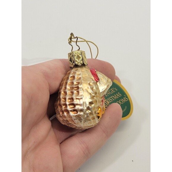 KSD VTG Inge-Glas Inge Glass Germany Blown Glass Christmas Santa's Sack Bag NEW - Picture 2 of 4